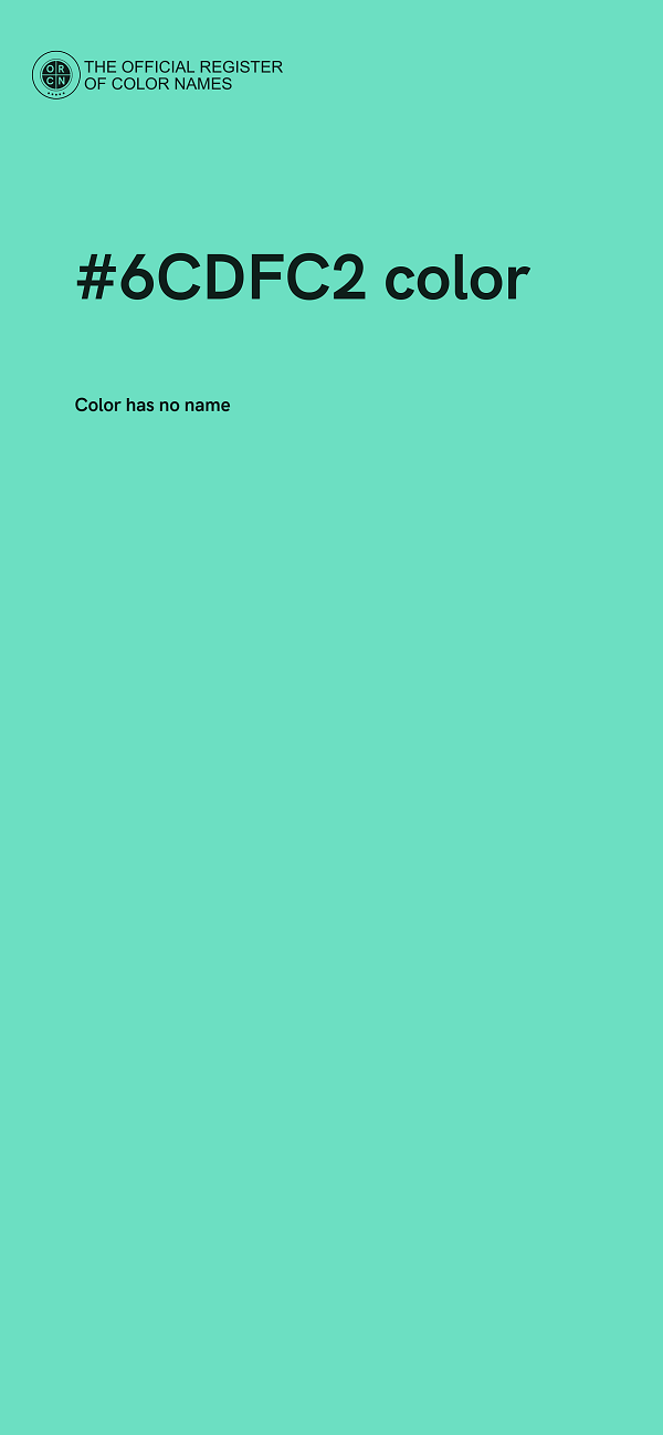 #6CDFC2 color image