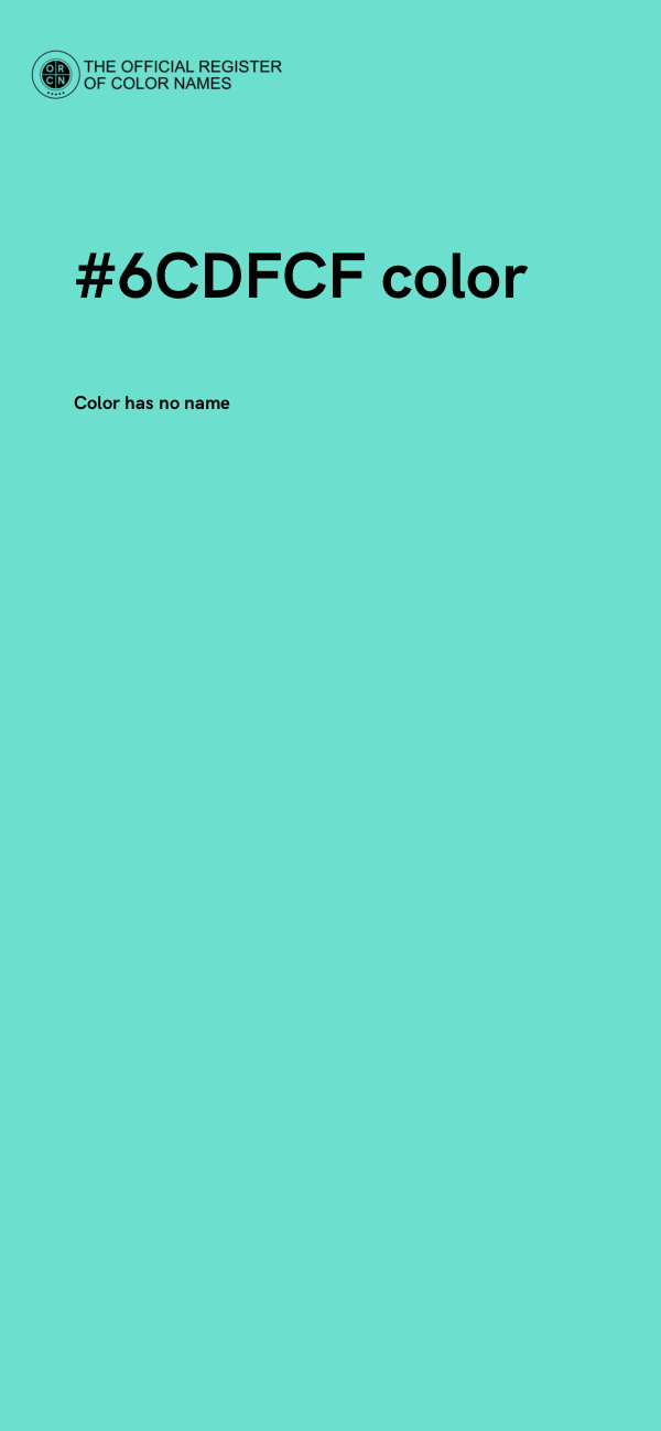 #6CDFCF color image