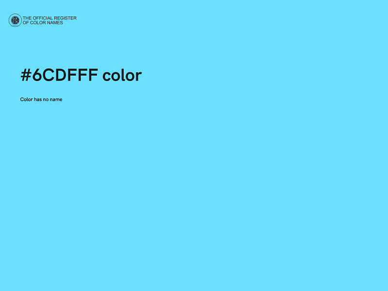 #6CDFFF color image