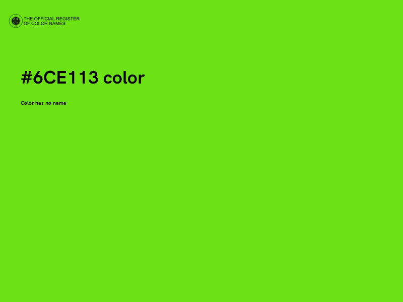 #6CE113 color image