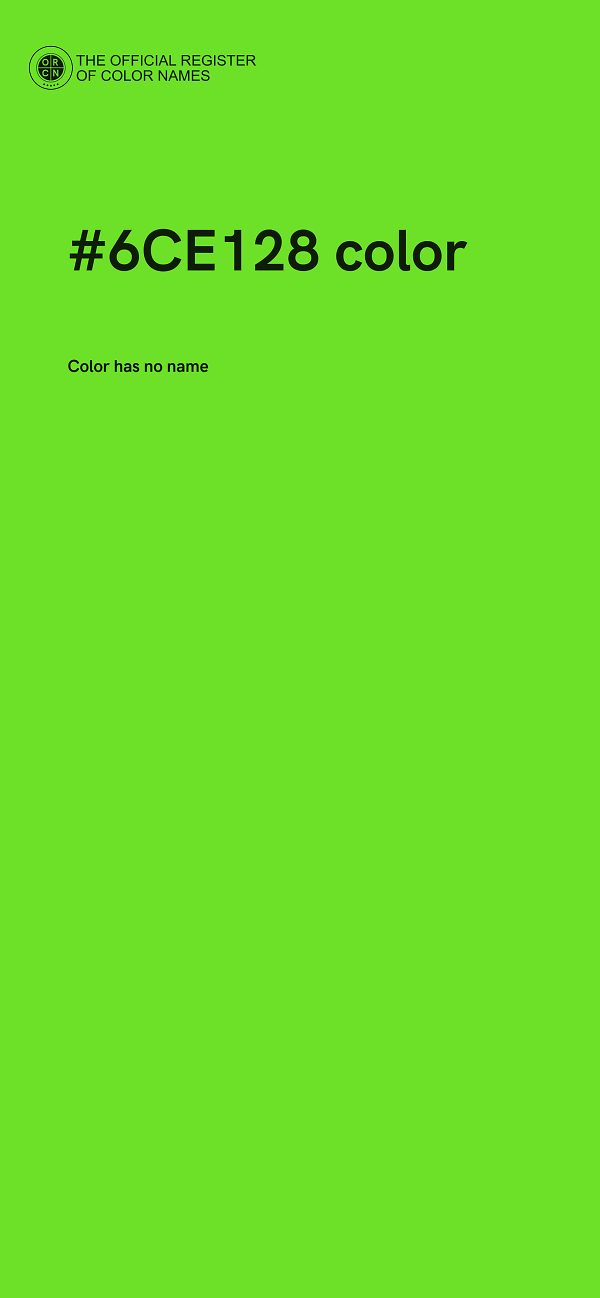 #6CE128 color image