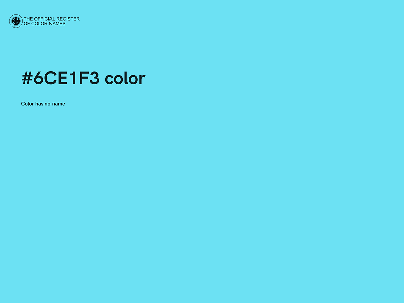 #6CE1F3 color image