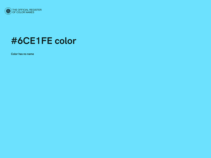 #6CE1FE color image