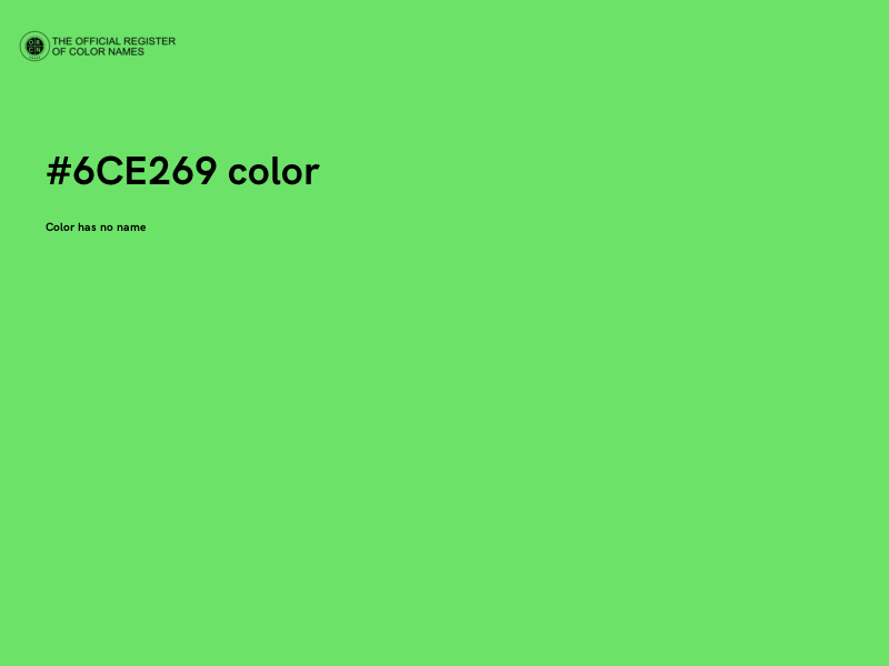 #6CE269 color image