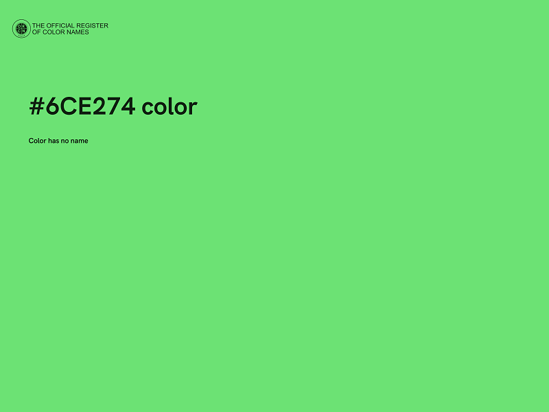 #6CE274 color image