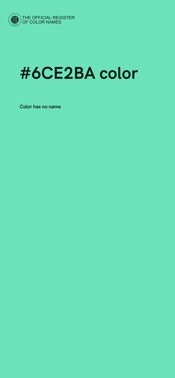 #6CE2BA color image
