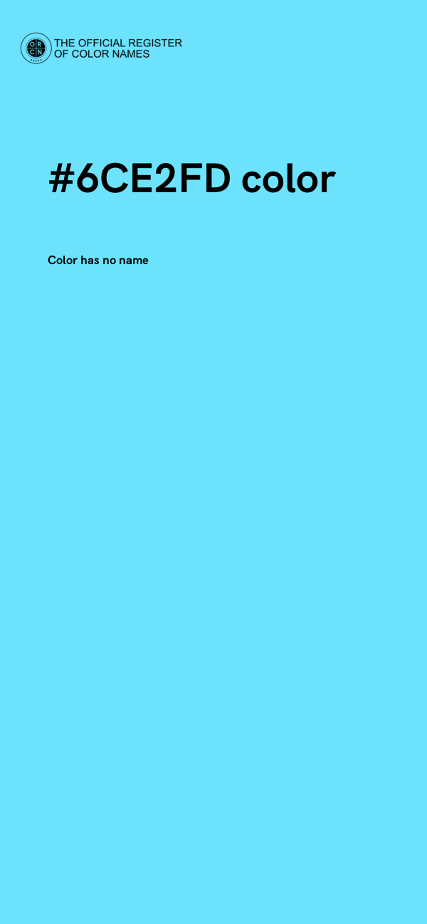 #6CE2FD color image