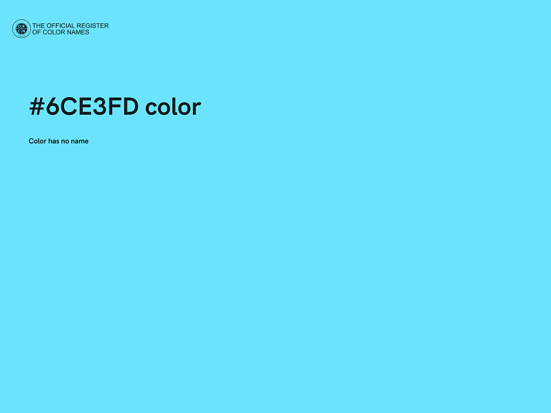 #6CE3FD color image