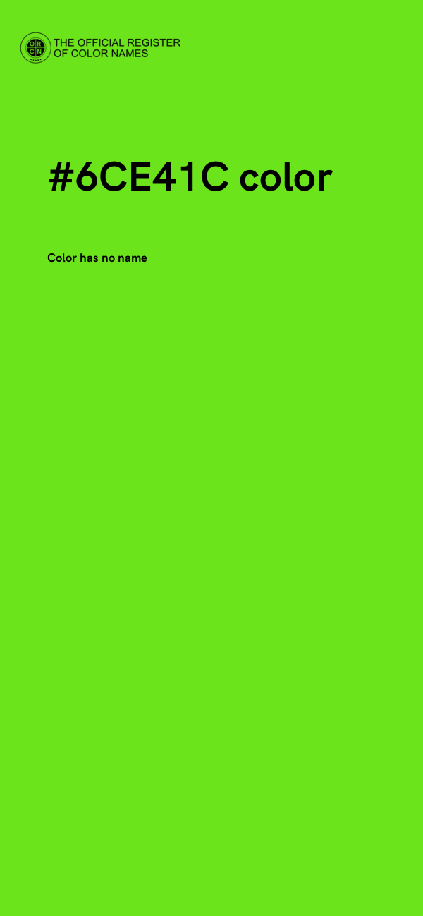 #6CE41C color image
