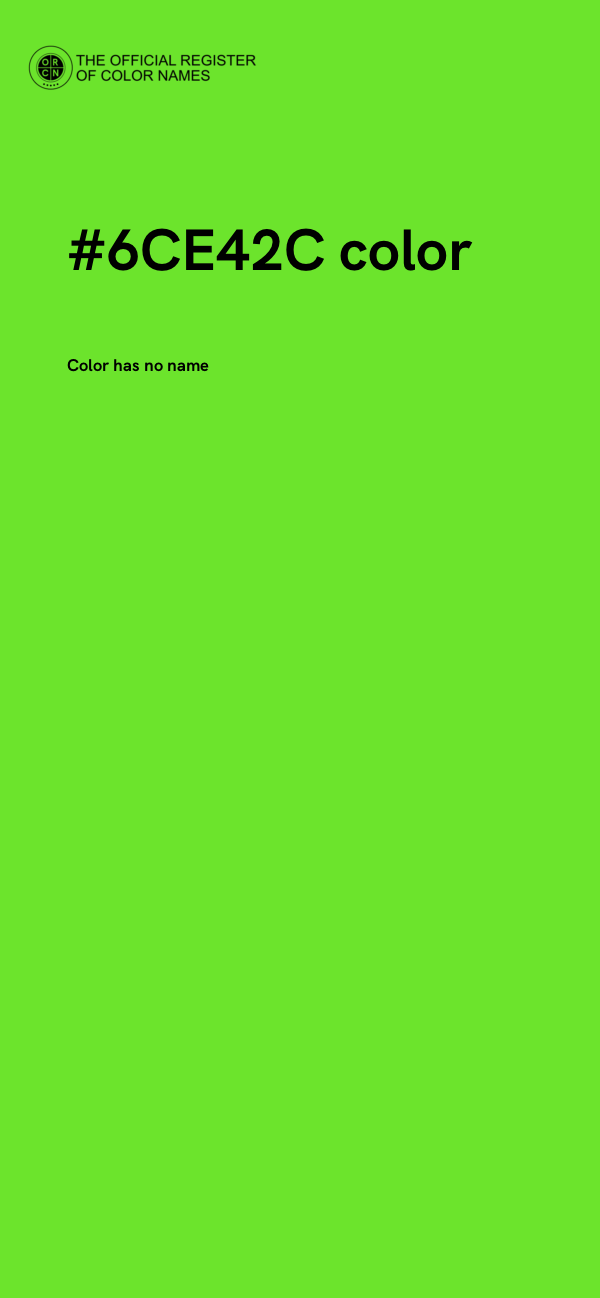 #6CE42C color image