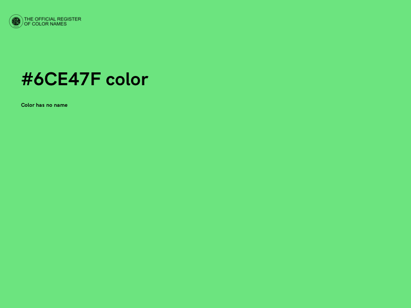 #6CE47F color image