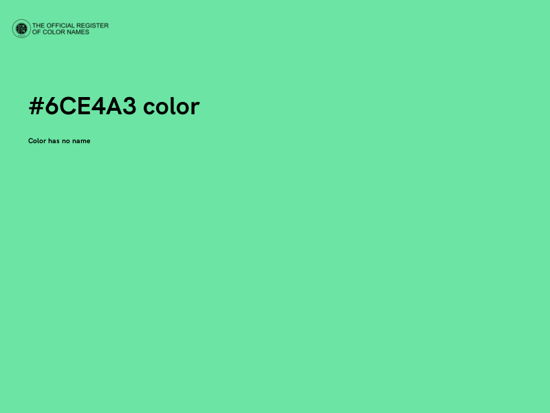 #6CE4A3 color image