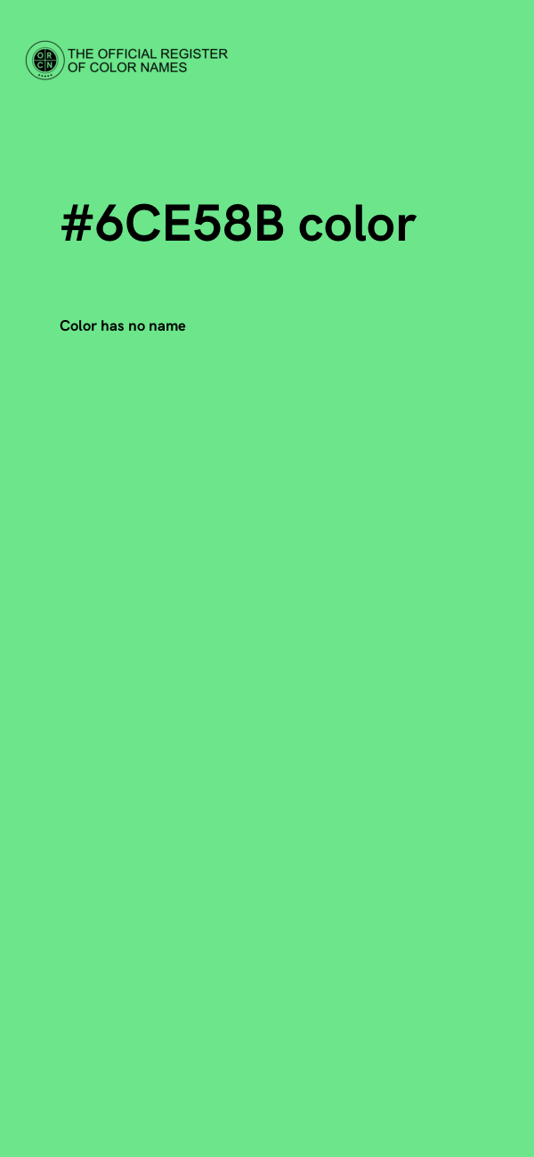 #6CE58B color image
