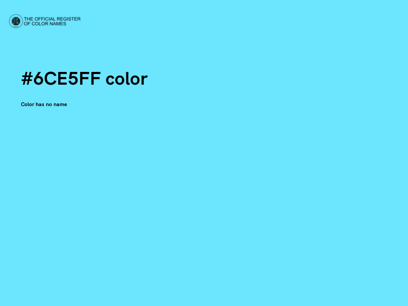 #6CE5FF color image