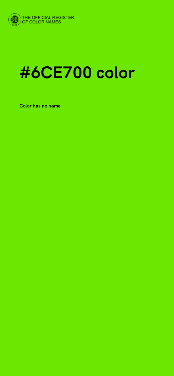 #6CE700 color image