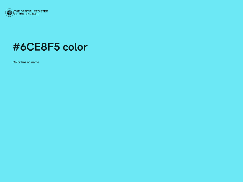 #6CE8F5 color image