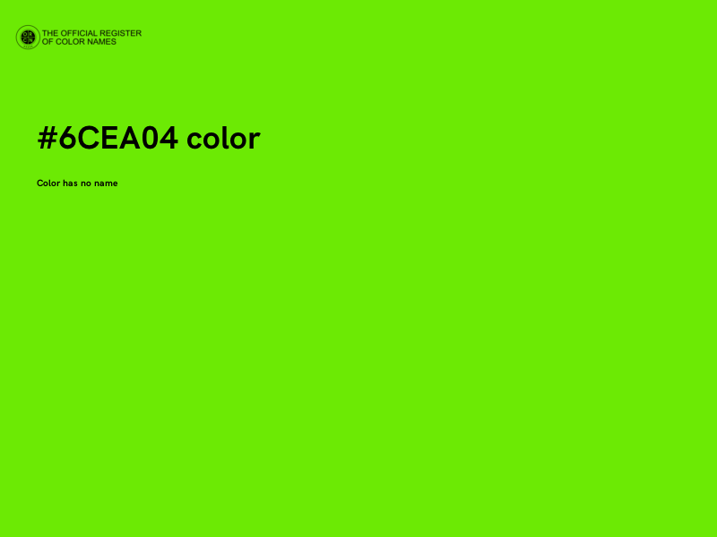 #6CEA04 color image