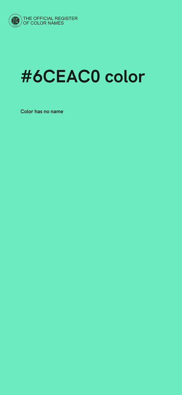 #6CEAC0 color image