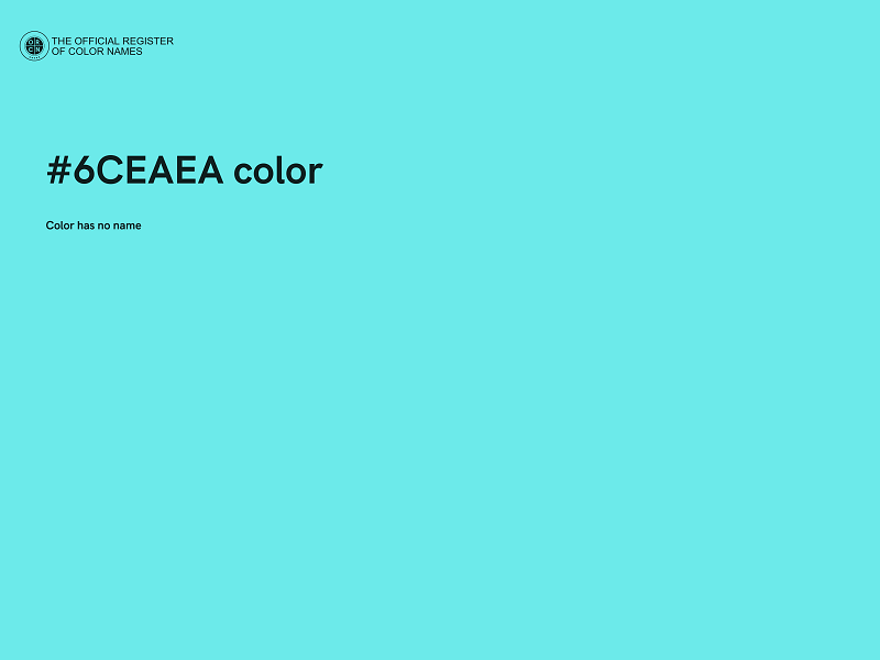 #6CEAEA color image