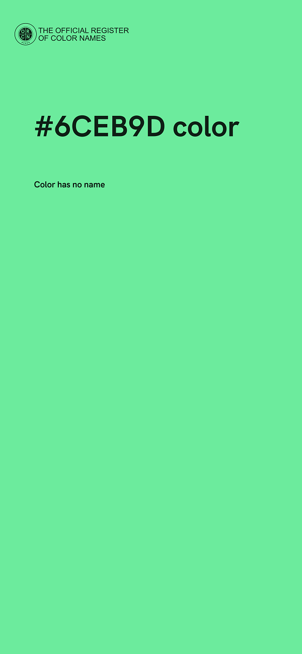 #6CEB9D color image