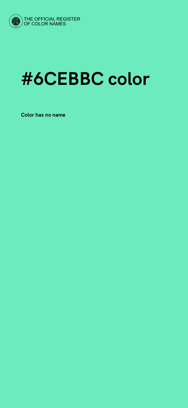 #6CEBBC color image