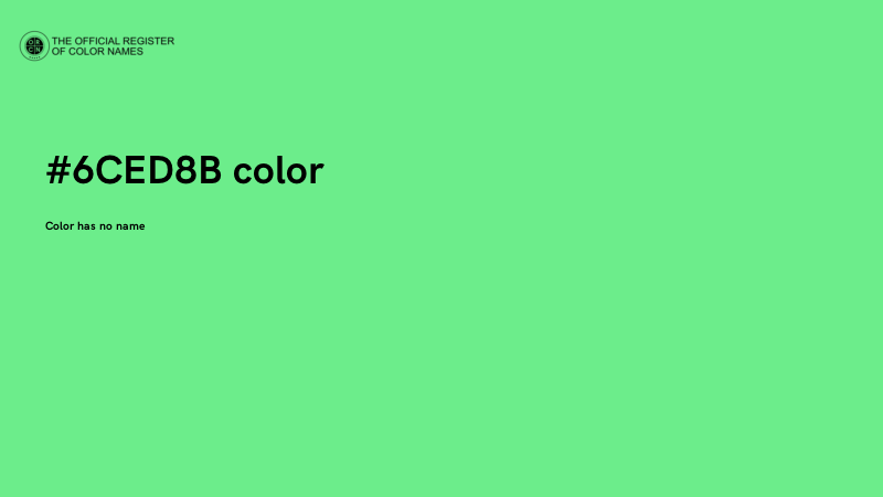 #6CED8B color image