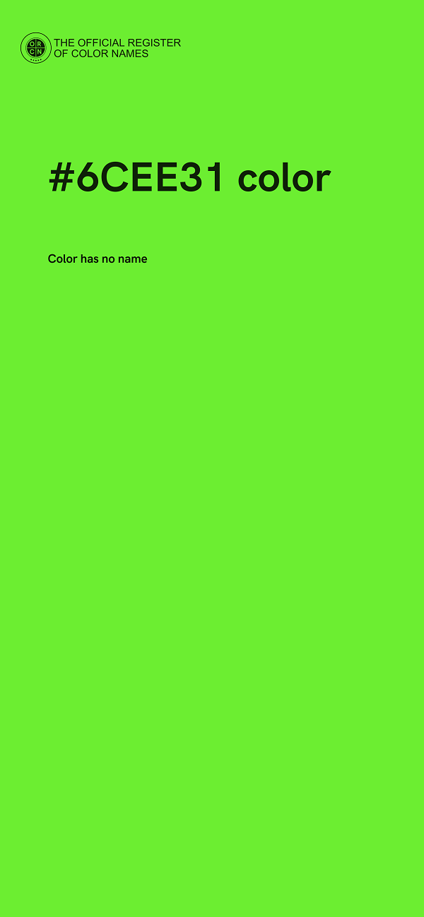 #6CEE31 color image