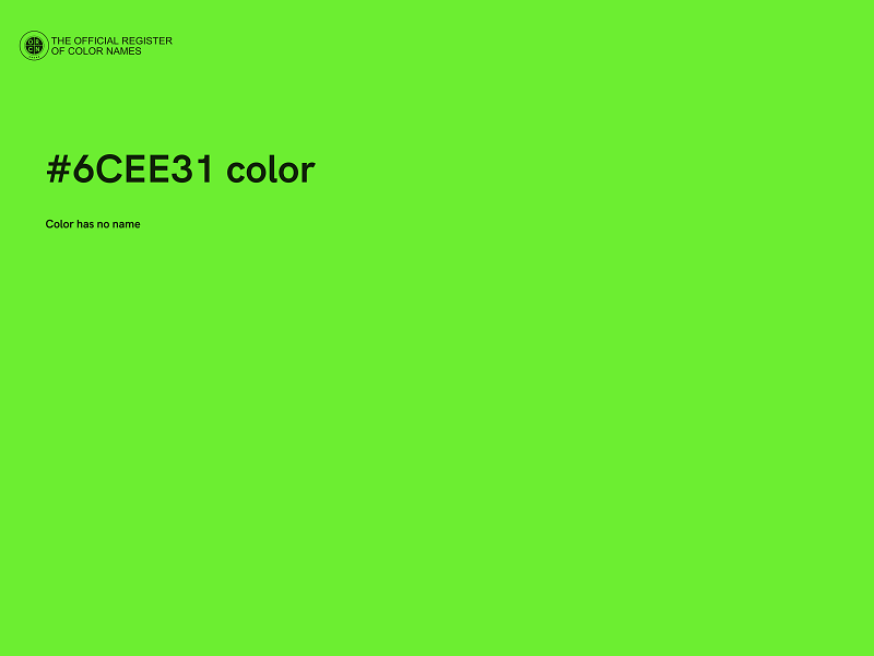 #6CEE31 color image