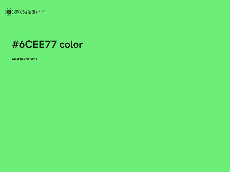 #6CEE77 color image