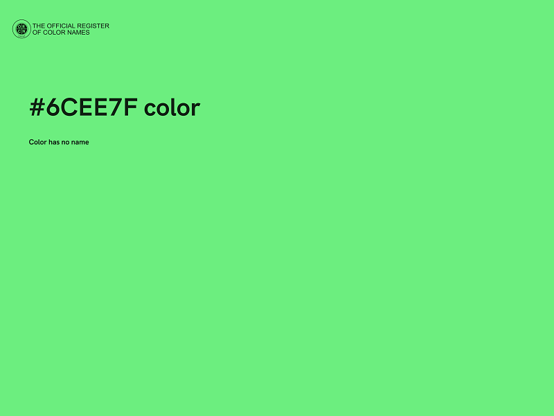 #6CEE7F color image