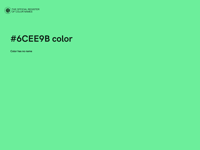 #6CEE9B color image