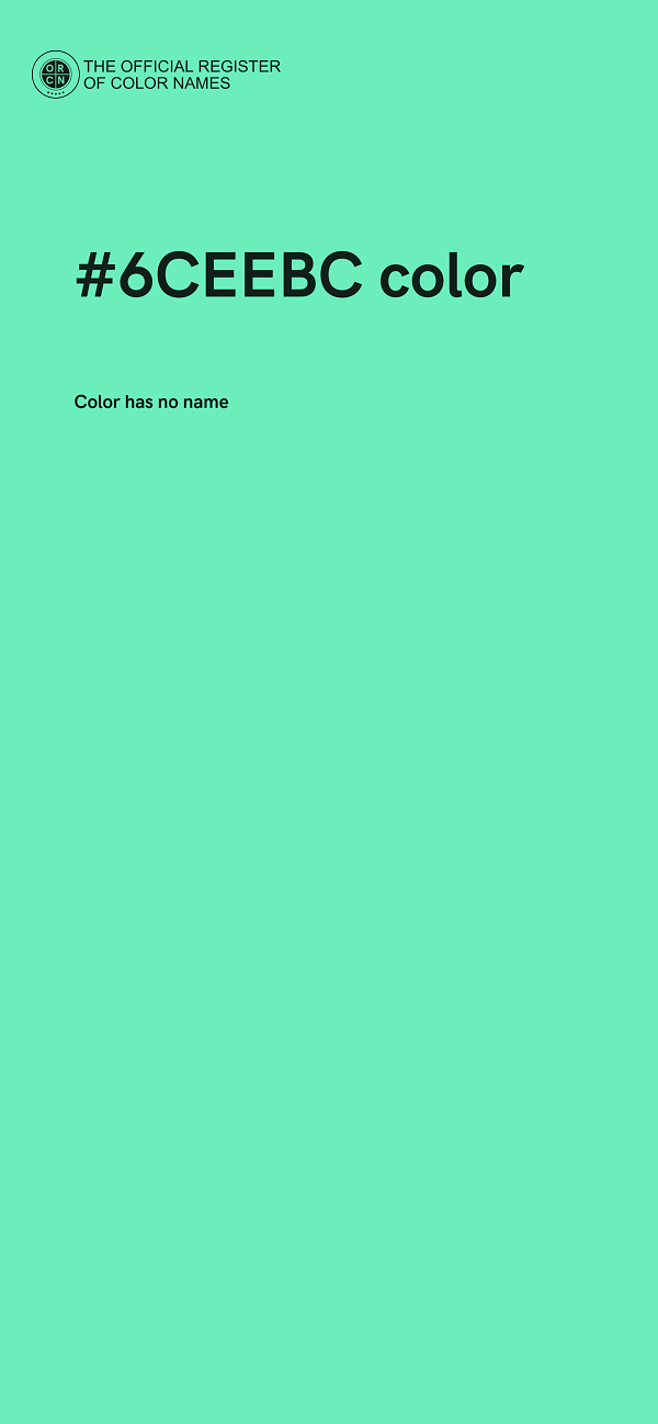 #6CEEBC color image