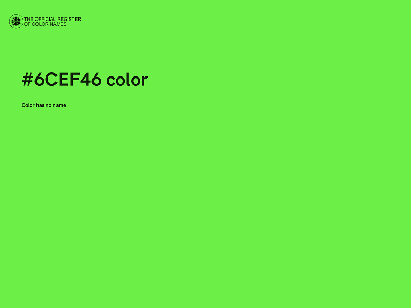 #6CEF46 color image