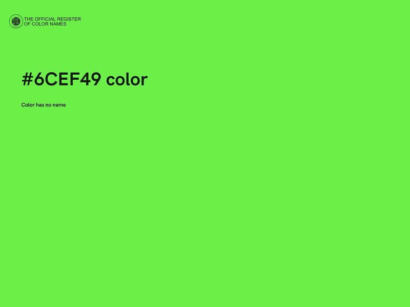 #6CEF49 color image