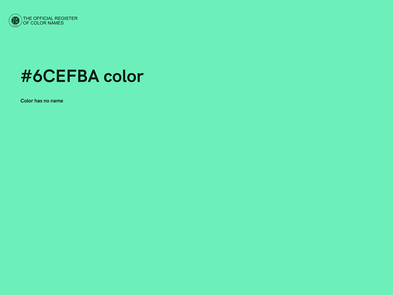 #6CEFBA color image