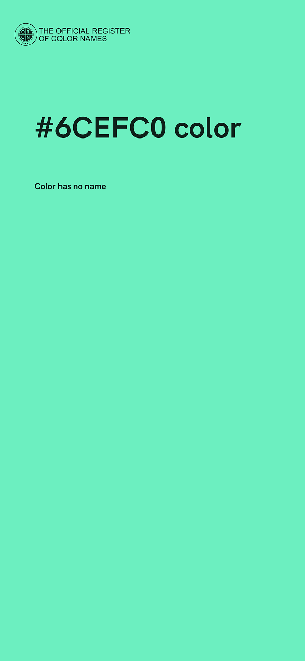 #6CEFC0 color image