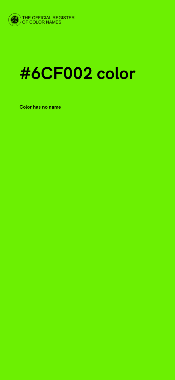 #6CF002 color image
