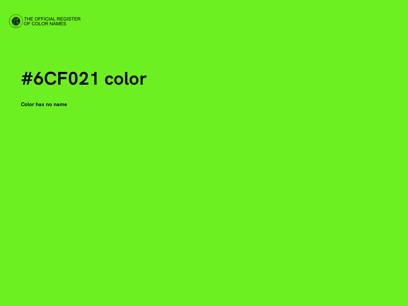 #6CF021 color image