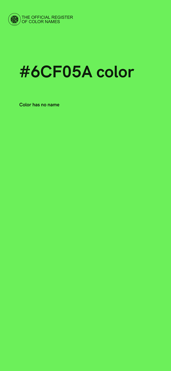 #6CF05A color image