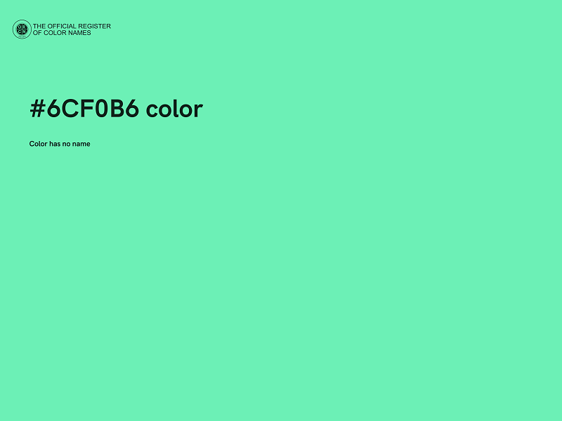 #6CF0B6 color image