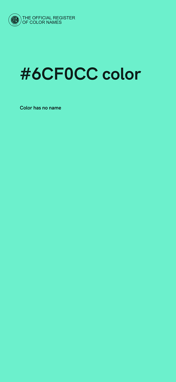 #6CF0CC color image