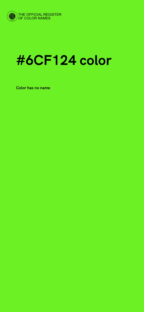 #6CF124 color image
