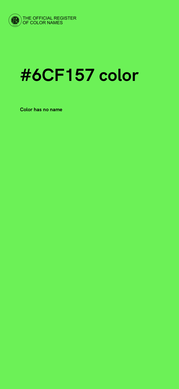 #6CF157 color image