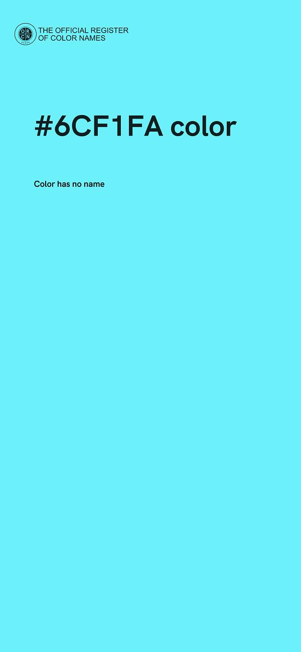 #6CF1FA color image