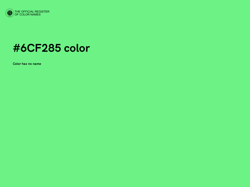 #6CF285 color image