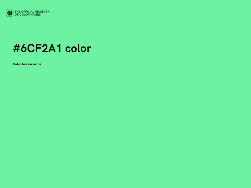 #6CF2A1 color image