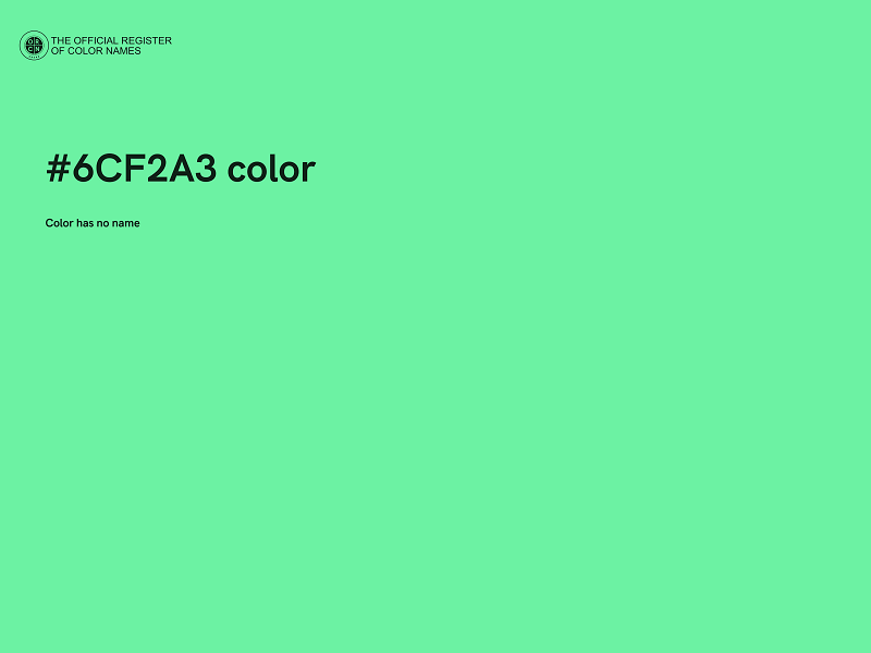 #6CF2A3 color image