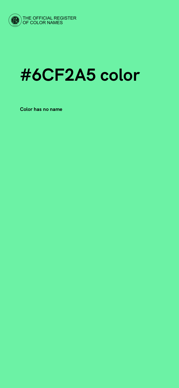 #6CF2A5 color image