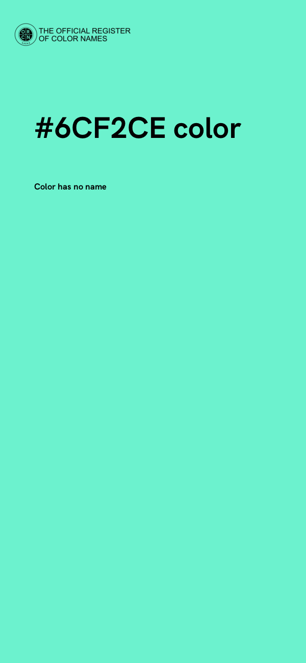 #6CF2CE color image