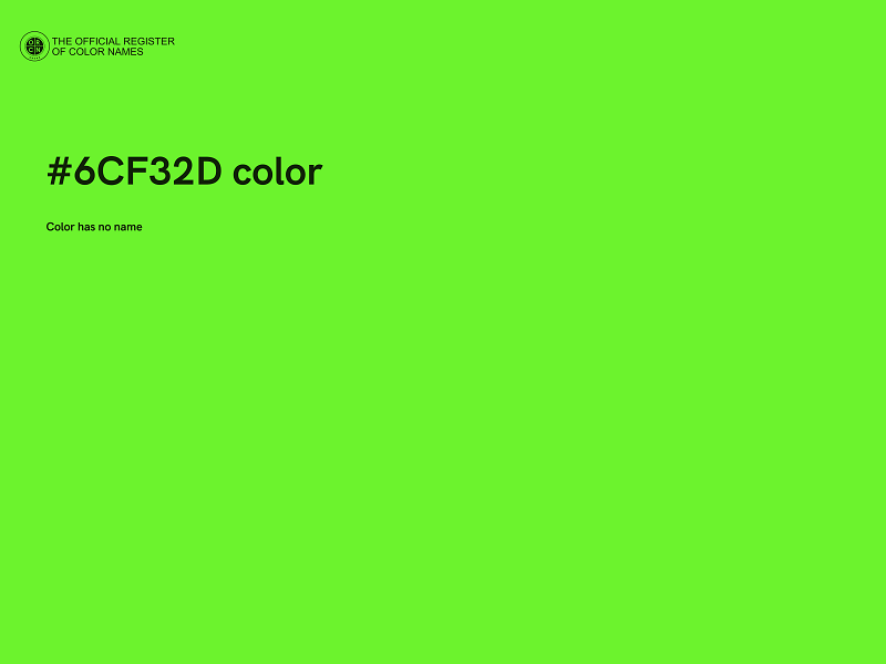#6CF32D color image